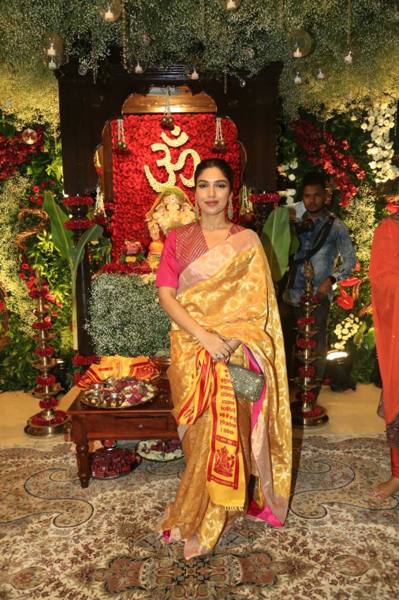 Bhumi Pednekar looked stunning in a silk saree